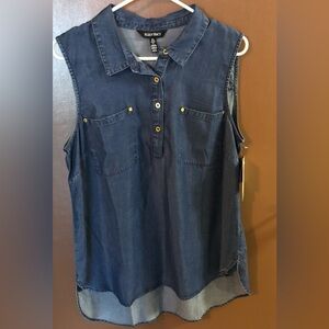 Ellen Tracy sleeveless Top. Size L. NWT